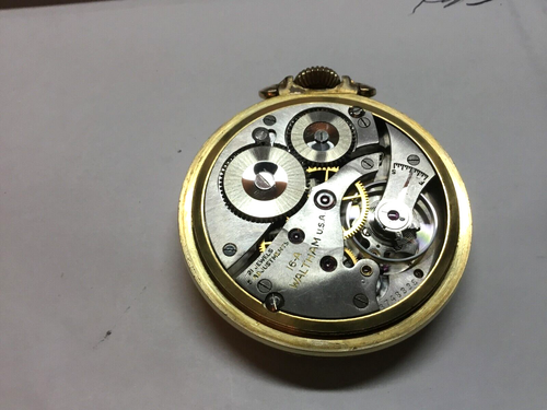 RELOJ DE BOLSILLO WALTHAM 16 A 21 JOYAS EE. UU. CUERDA MANUAL - Imagen 4 de 10