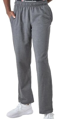 Champion Men's Sweatpants Powerblend Sz Large Granite Heather C Patch Logo  NWT