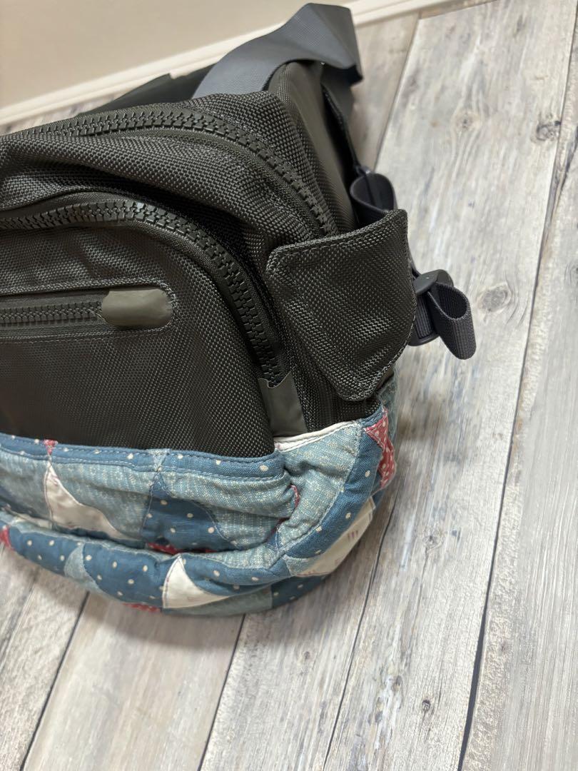 VISVIM Ballistic Lumbar Body Bag 8L Black Green Waist Pack VISVIM Ballistic Lumbar Body Bag 8L Black Green Waist Pack