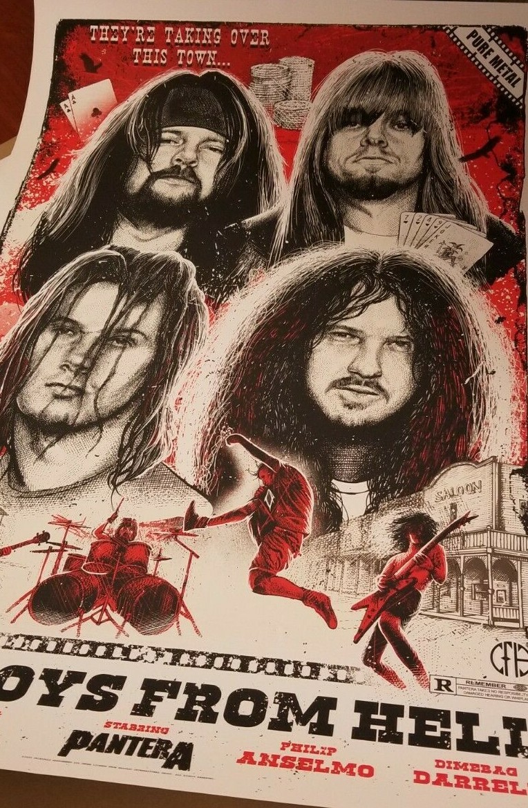 Pantera Cowboys from Hell サイン入り Pantera Cowboys From Hell Gold LP Limited Signature Edition