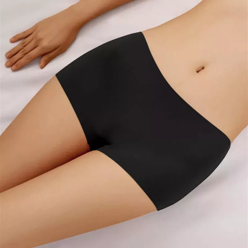 Ladies Boxer Shorts Ice Silk Boxers Seamless High Waist Briefs Knickers  Shorts