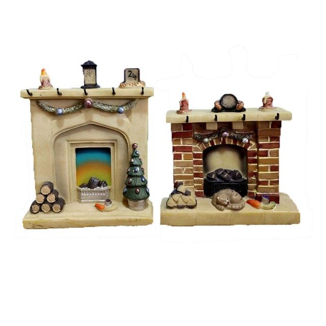 Resin Miniature Scene Furniture Fireplace Dollhouse Miniature Fireplace for DIY Resin Miniature Scene Furniture Fireplace Dollhouse Miniature Fireplace for DIY