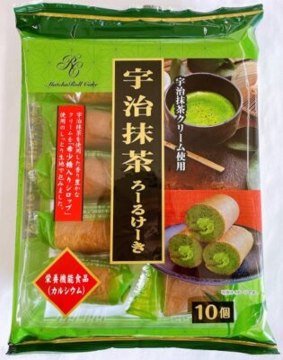 Japanese Matcha Cake Roll Swiss Green Tea Cream Sponge UJI Sweet