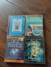 Shattered dick francis two cassette audiobook agatha christie ruth rendell etc