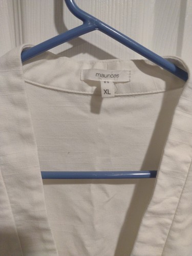 Maurices XL Cream Women's Dress Jacket Light Weight Stylist Business Class Coat - Picture 5 of 9