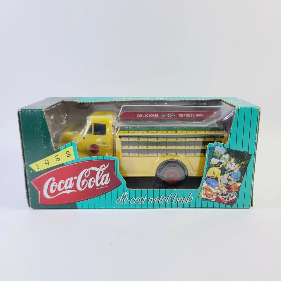 Camión Coca-Cola 1953 banco de metal fundido a presión vintage 1995 nuevo Foto 2 de 4