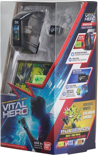 Bandai Vital Hero Black Band Pulsemon Interactive Band ~ Brand New - Picture 4 of 12