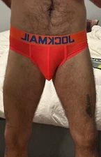 Men’s JOCKMAIL Briefs Underwear Gym Gear Gym Wear - Medium Orange