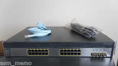 Cisco WS-C3750G-24TS-E 24 Gigabit Port Layer 3 Switch w/ Latest ios 3750G-24TS E
