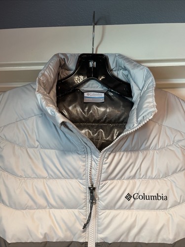 Columbia White Out Vest Mens Small Gray Puffer Insulated Omni-Heat New Tags - Picture 3 of 16