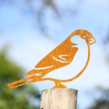 Steel Bullfinch Fence Topper in Rustic