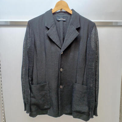COMME DES GARCONS Black linen jacket 27 inch length | eBay