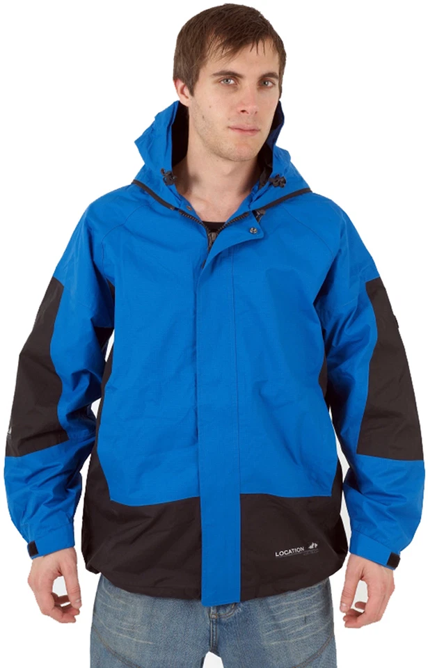 X2 Boys Location Blue Goggle Rain Hooded Waterproof Jacket Coat Kids Size JXL - Image 4 of 4