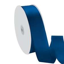 1-1/2" x 100 Yards Satin Ribbon - Wide Silk Navy Blue Ribbon with Spool - Ide...