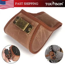 TOURBON 2-in-1 Tool Carrier Nail Screws Drills Belt Pouch Tape Measure Holder US