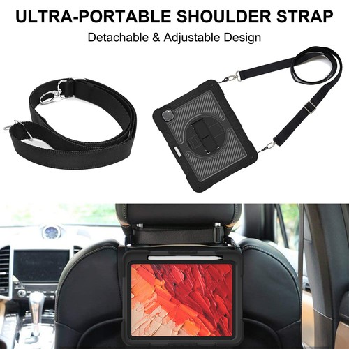 Handle Tablet Case For iPad Pro 11/Air 2024/Mini 7/10th 10.9" Stand Cover Strap - Picture 3 of 57