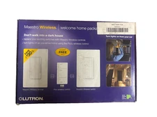 Lutron Maestro / PICO Wireless Welcome Home Package MRF2-3B-L-WH  *NEW*