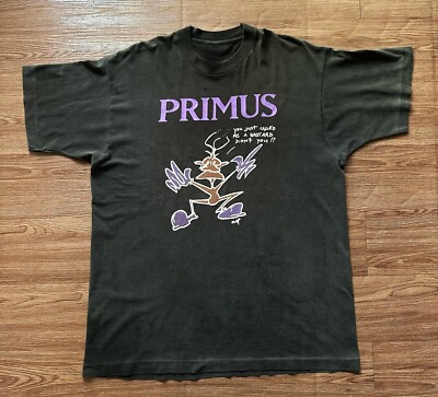 Primus Frizzle Fry Band Tee, 2 Sided, 90s Vintage Graphic Unisex T-Shirt 105555