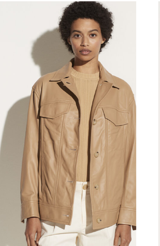 $1,195 NWT VINCE LEATHER JACKET SMALL S 
