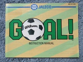 GOAL! Instruction manual only - no game .... NES Nintendo