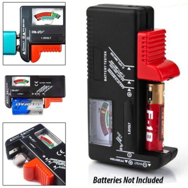 NEW 1x Universal Battery Tester Tool AA AAA C D 9V Button Checker R NEW 1x Universal Battery Tester Tool AA AAA C D 9V Button Checker R