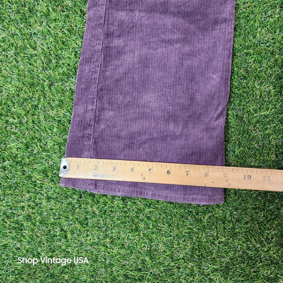 Pantalones Big Star Mujer 29R Púrpura Pana Corte Bota 30x31 Botón Donut EE. UU. Foto 2 de 4