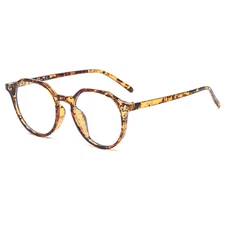 Blue Light Filtering Computer Glasses Vision Protection Keyhole Horn Rim Style