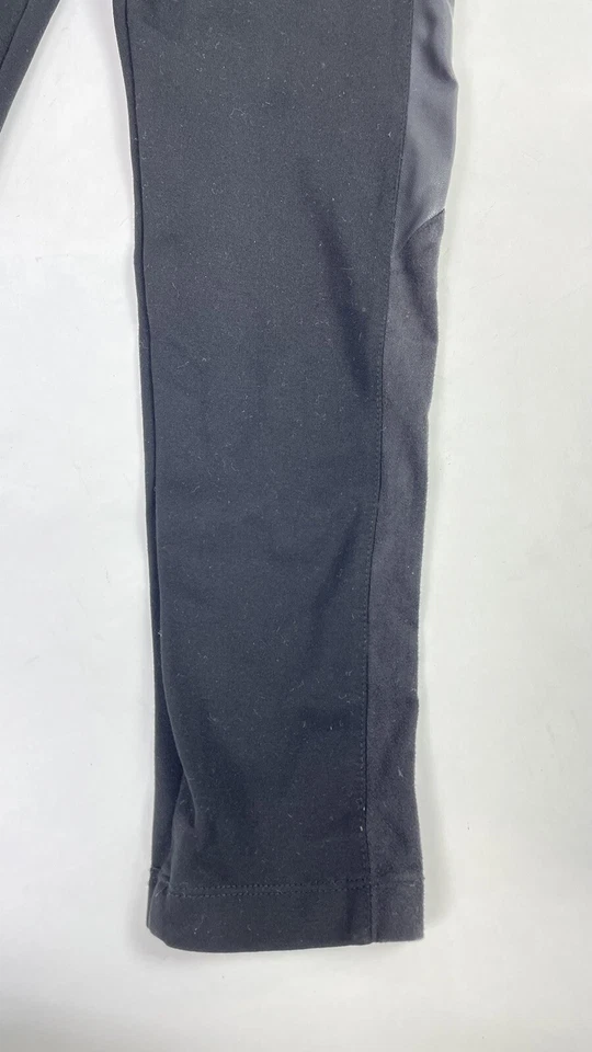 Lysse Womens Black Ponte Equestrian With Vegan Leather Patches Leggings Size M   - Image 3 of 4