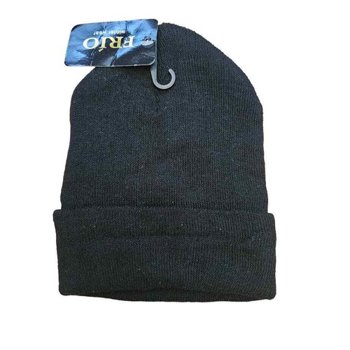 FRIO Bundle Confezione 3 Cappelli Beanie Taglia Bambino, Rosso, Blu, Nero Taglia Unica - Foto 3 di 5
