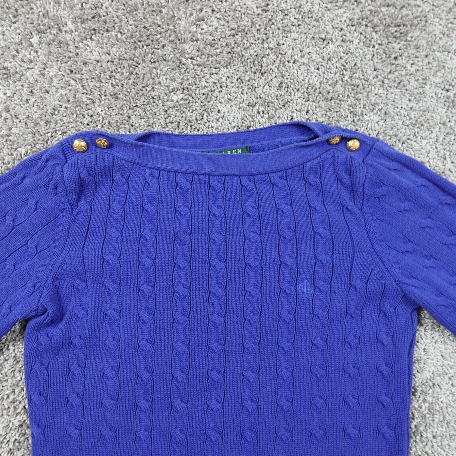 Polo Ralph Lauren Sweater Womens Large Fisherman … - image 2