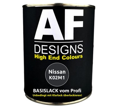 1L Autolack für Nissan K02M1 Black Spritzfertig