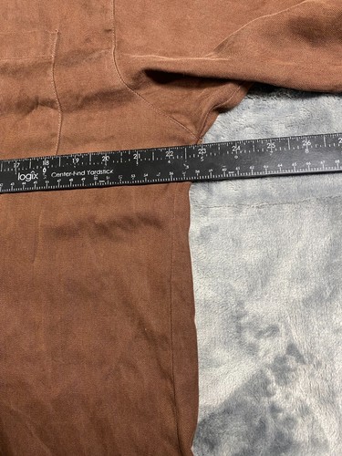 Camicia seta Tommy Bahama uomo L marrone conga ragazza danza hawaiana elasticizzata spiaggia - Foto 5 di 6