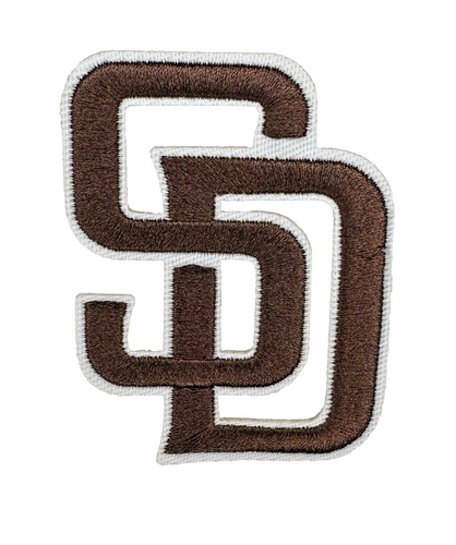 (2) Parche bordado 3 pulgadas hierro/coser logotipo del equipo MLB fraile de los Padres de San Diego - Imagen 4 de 6