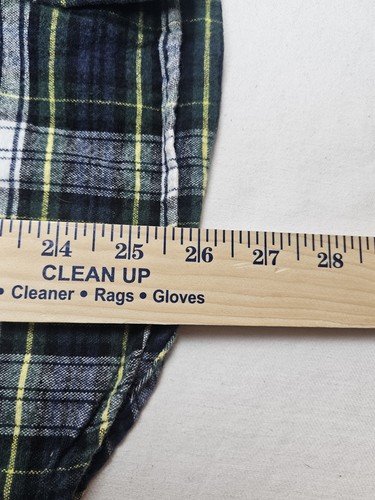 Taylor Stitch Hemd Herren 40 Flanell kariert blau grün Knopfleiste - Bild 11 von 11