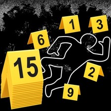 Crime Scene Evidence Markers 15 Pcs Tents Accessories Detective Decorations