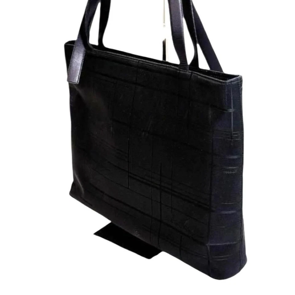 Bolso de Mano Salvatore Ferragamo de Lona Auténtico Negro Mujer Italia 123855 Foto 4 de 4