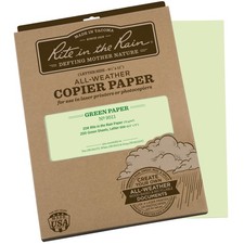 Rite in the Rain Weatherproof Copier Paper 8.5x11 Green 20lb 200 Sheets