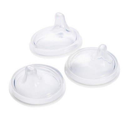 Boon Nursh Silicone Sippy Cup Lid - Convertible Transitional Sippy Spouts for