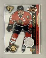 2000-01 Pacific Private Titanium Draft Day JERSEY 16 Tony Amonte Blackhawk /1020