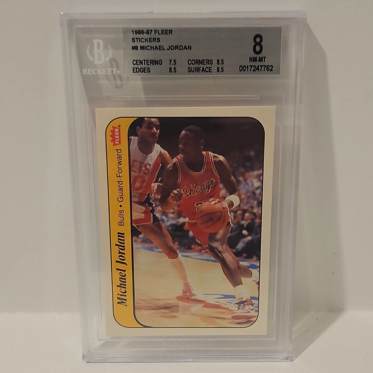 Michael Jordan Basketball Grade 8 1986-87 Season Sports Trading