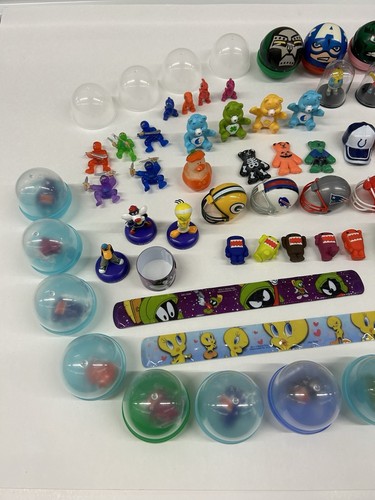 100 Vending Toys in 2" Capsules FILLED With Various Toys 2 INCH BULK MIX - Picture 3 of 13