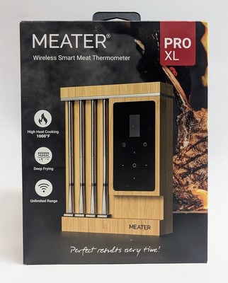 Meater Pro XL Bluetooth & WiFi Wireless Smart Meat Thermometer - 4 Probes
