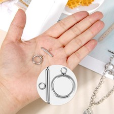 30 Sets Stainless Steel Toggle Clasps OT T Bar Closures for Jewelry DIY, USA New