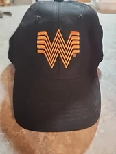 Whataburger Employee Uniform Logo Adjustable Hat Baseball Cap Food Burger