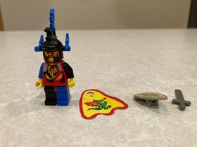 LEGO Minifigure Castle Dragon Knight Master Cape  Shield Sword Blue cas236 6105