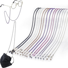 Frienda 8 Pcs Eyeglass Chains Christmas Beaded Glasses Chain for Women Stylish E