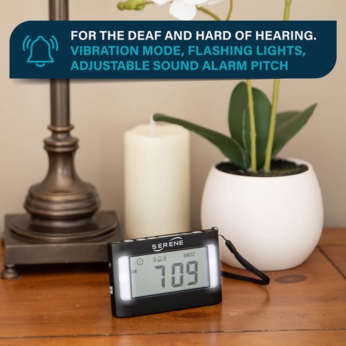 Loud Alarm Clock for Heavy Sleepers Adults & Deaf: Vibrating Alarm Clock with... - Picture 3 of 8