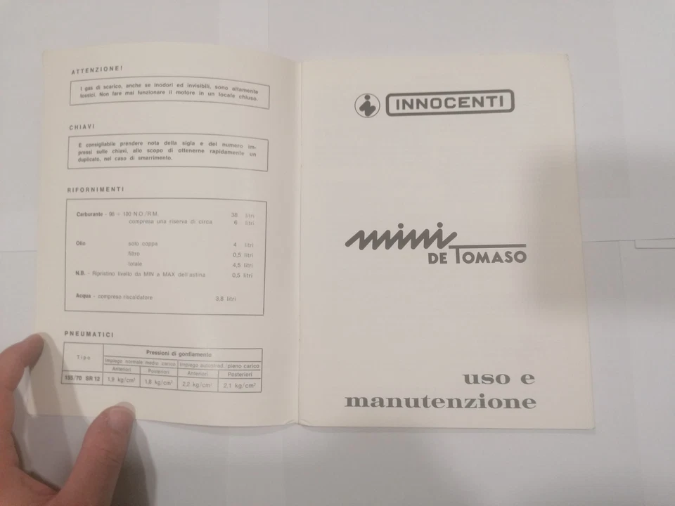 innocenti de tommaso book libretto libro manuale catalogo uso e manutenzione - Immagine 2 di 4