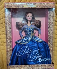 1997 Portrait In Blue Brunette Special Edition Barbie. Unopened Box Rare Item