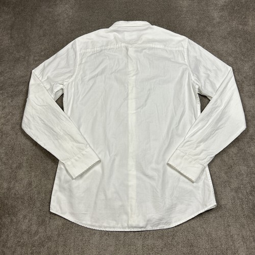 A|X Armani Exchange Shirt Mens Large Slim White Oxford Long Sleeve Button Up - Picture 6 of 10